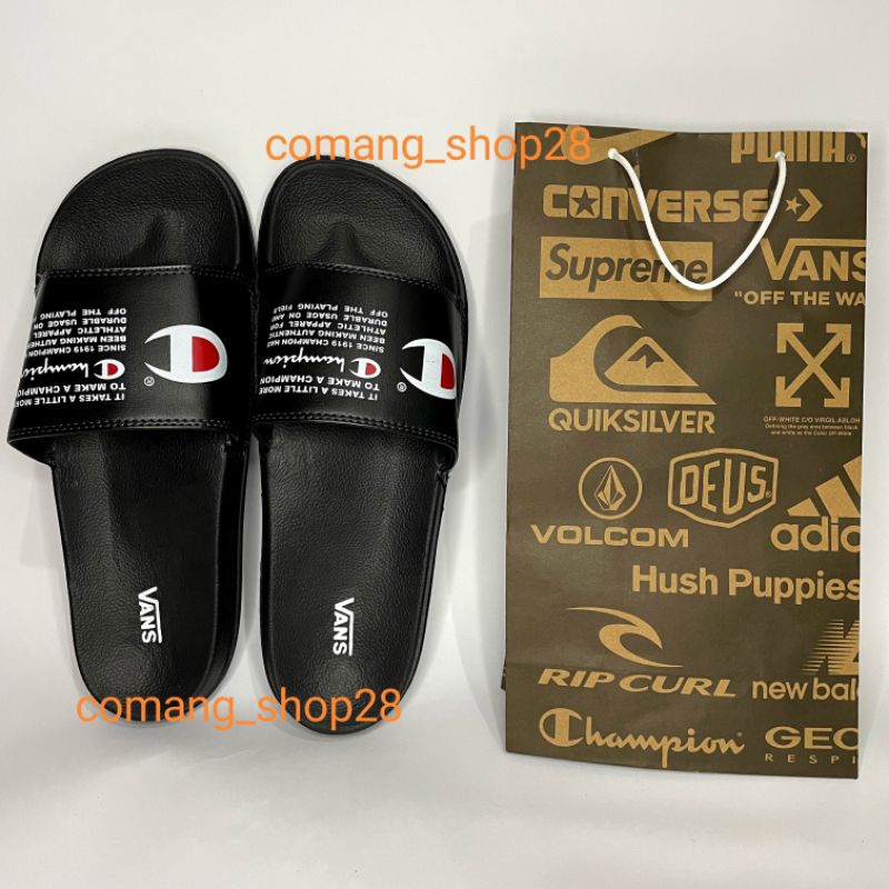 Sendal Pria Slop Champion Texs IMPORT DISTRO Sendal Flip Flop Sandal Slop