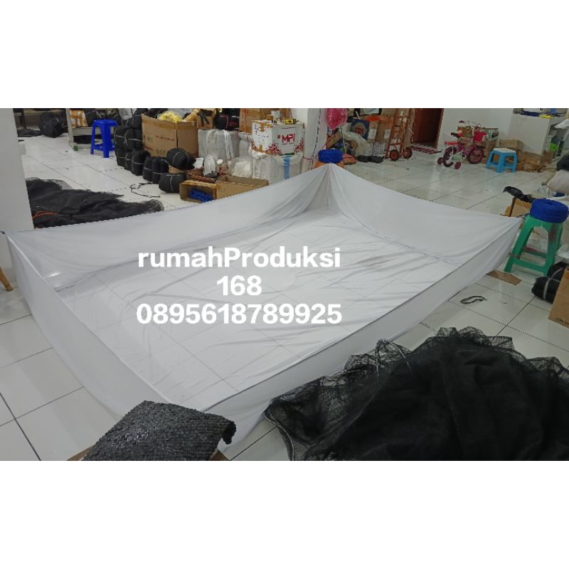 hapa keramba 2m x 4m x 0.5m keramba jaring tetas bahan kain trilin halus burayak benih bibit ikan ke
