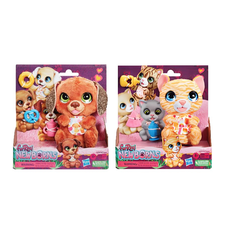Boneka Furreal Friends Newborns Puppy Kitty