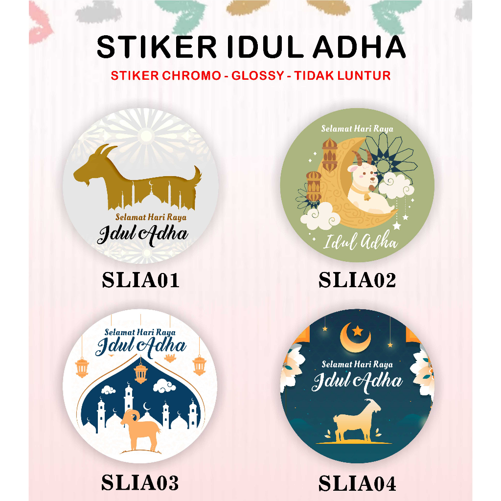 

[mp40] 260pcs Stiker Idul Adha Lingkaran Chromo Murah