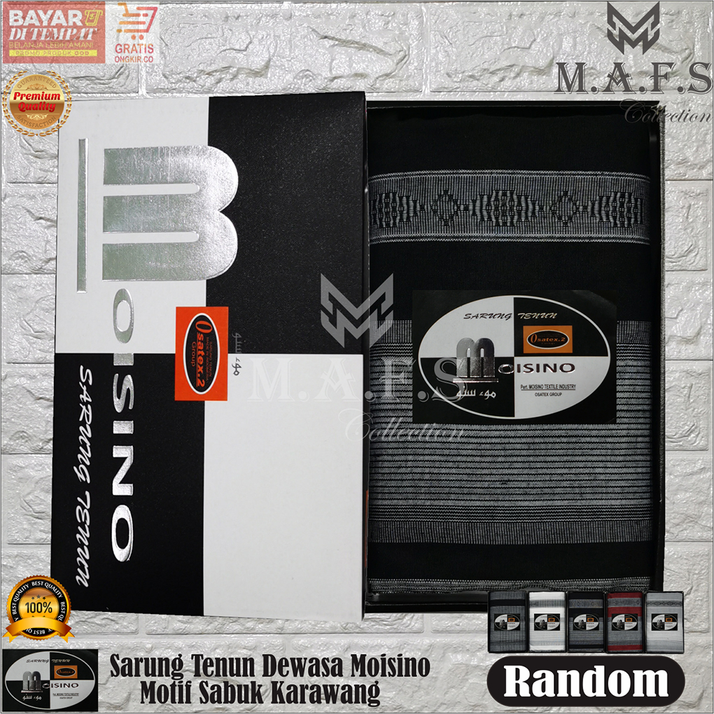 SARUNG TENUN SARUNG DEWASA MOTIF SABUK KARAWANG MOISINO