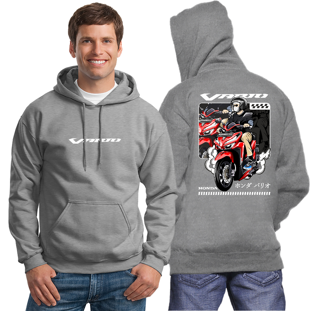 SWEATER HONDA VARIO 160 HOODIE COTTON FLEECE TEBAL JAKET MOTOR