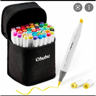 

Ohuhu twin marker fine chisel tip 60 80 100 spidol warna colors copic