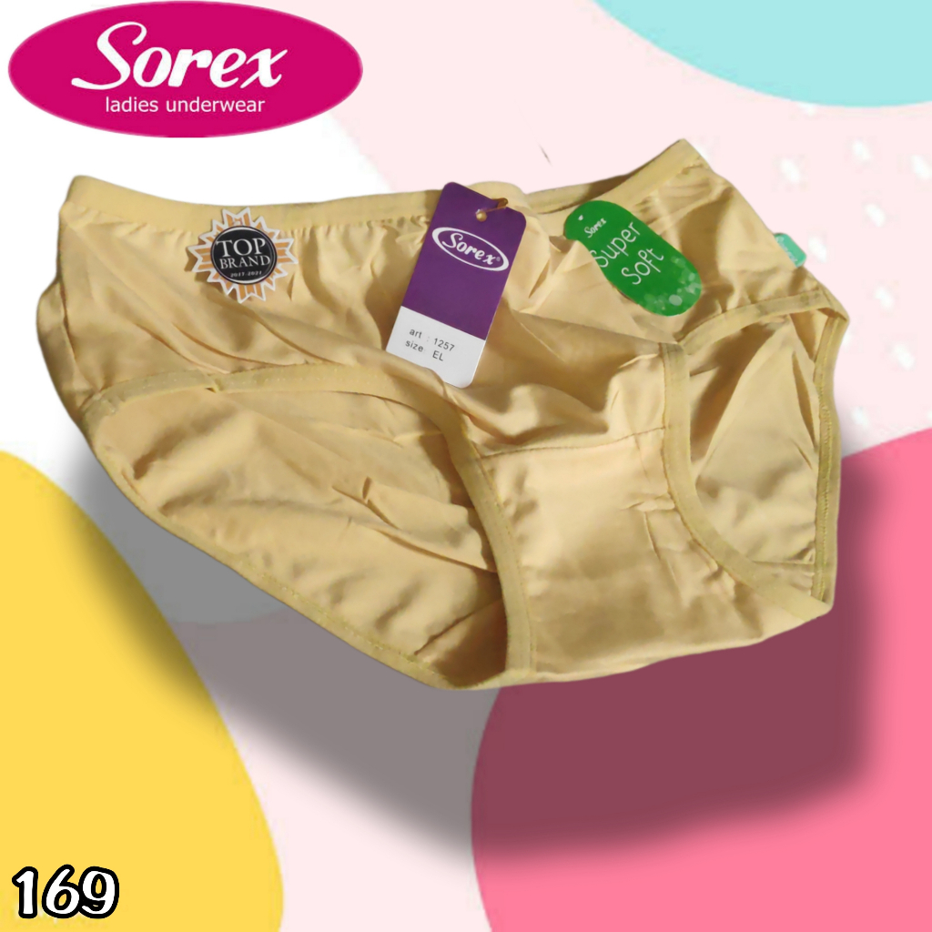 K169T - (HARGA PER 3 PCS) CELANA DALAM WANITA PAKAIAN WANITA PAKAIAN DALAM SOREX UKURAN M - XXL