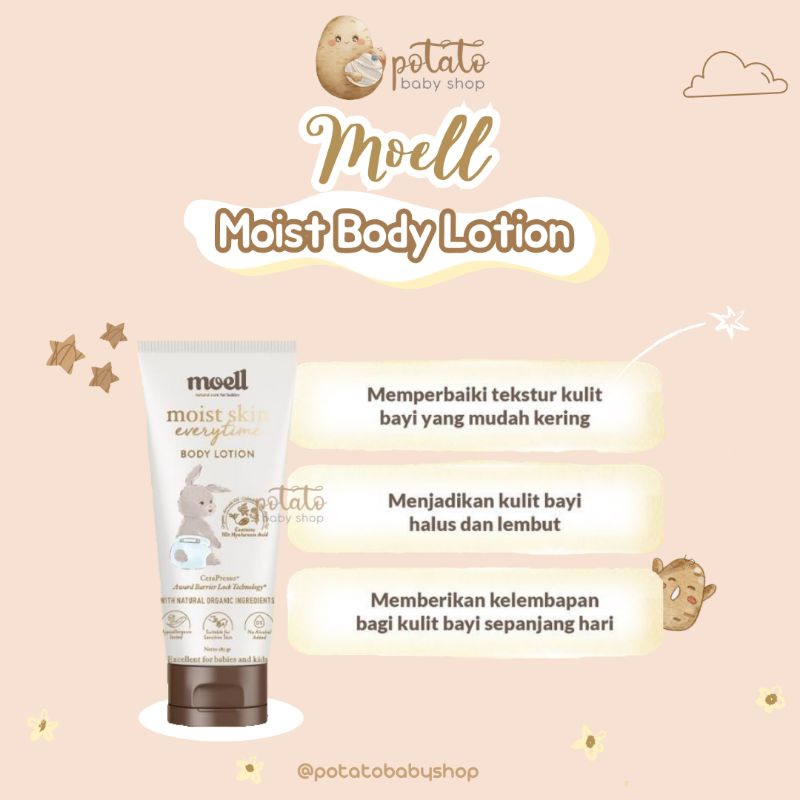 Moell Moist Skin Everytime Body Lotion - Pelembab Kulit Bayi