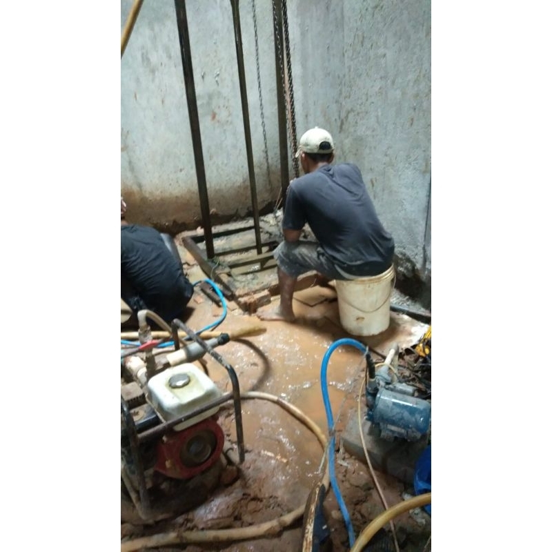 bor sumur 40 meter pompa satelit submersible