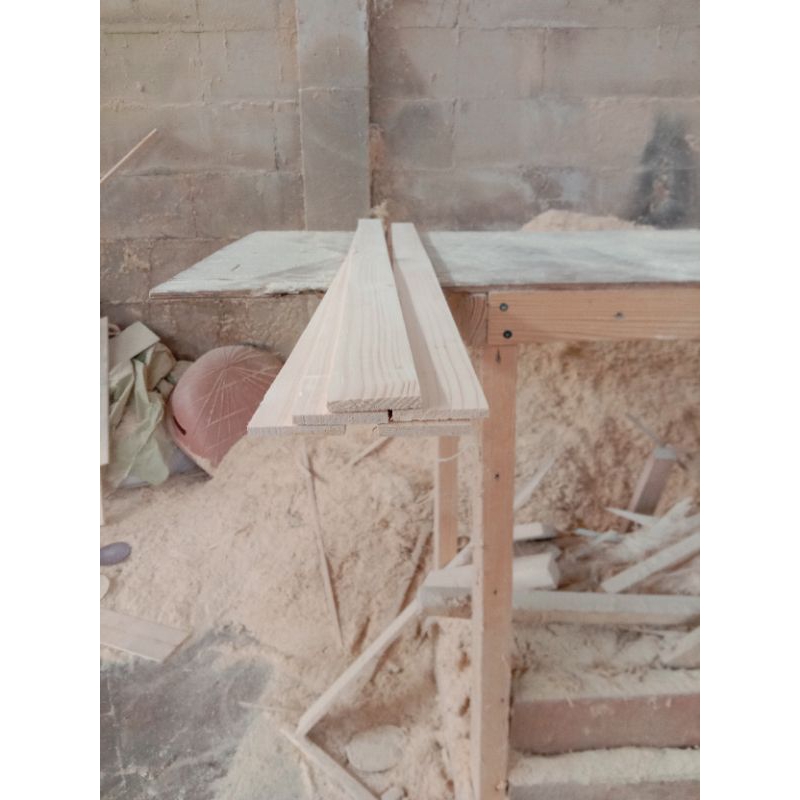 Kayu Tipis 100x4x0,5 Isi 5pcs Reng List Kayu Pinus Jati Belanda Serat Jerman Kualitas Super Sudah Se