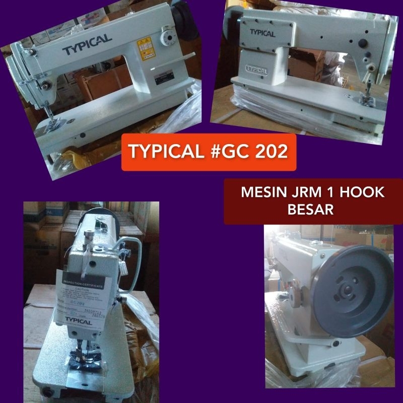 Original Termurah | Mesin Jahit Typical GC 202 Hook Besar 1 Set Lengkap | Mesin Jahit Jok