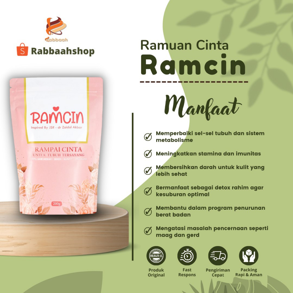 

HERBAMOUR RAMCIN RAMUAN CINTA JURUS SEHAT RASULULLAH MENGOBATI SISTEM PENCERNAAN MAGH DAN GERR