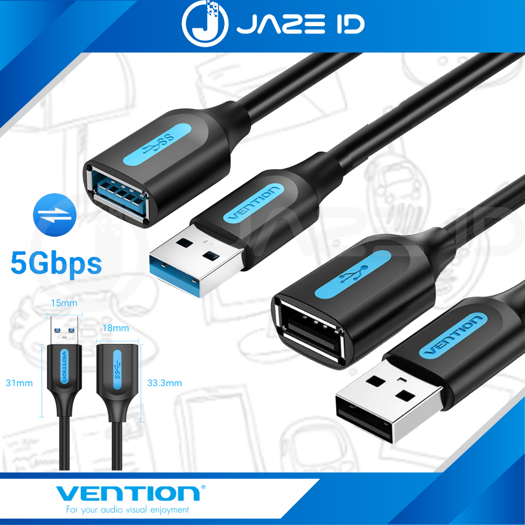 Vention Kabel USB Extension 3.0 High Speed Data Transfer Cable 1.5m 2m