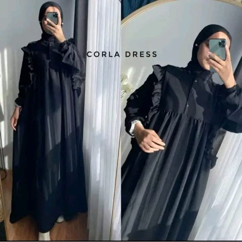 CORLA DRESS ( SR 0011 ) DRESS CRINGKLE  KEKINIAN / DRESS CRINCKLE AIRFLOW