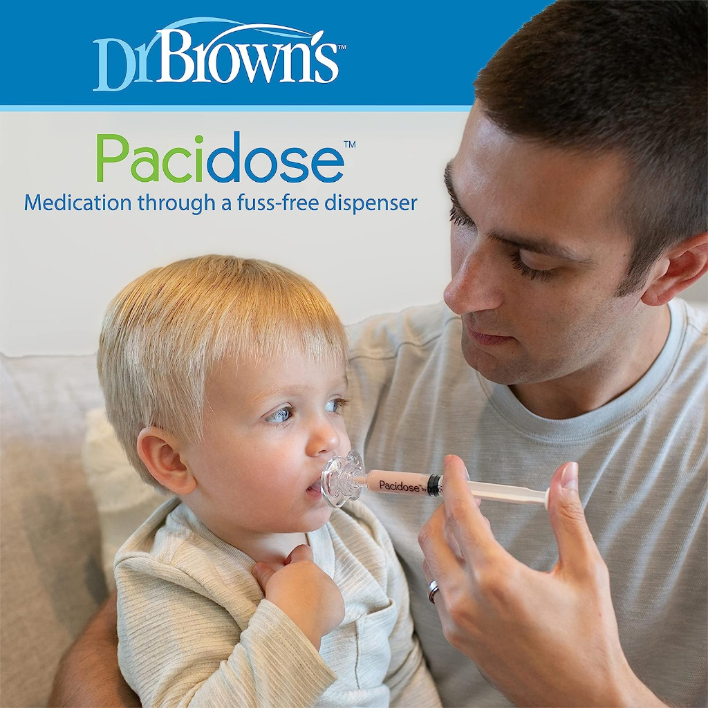 Dr. Brown's Pacidose Pacifier Empeng untuk Pemberian Obat Bayi Medicine Dispenser
