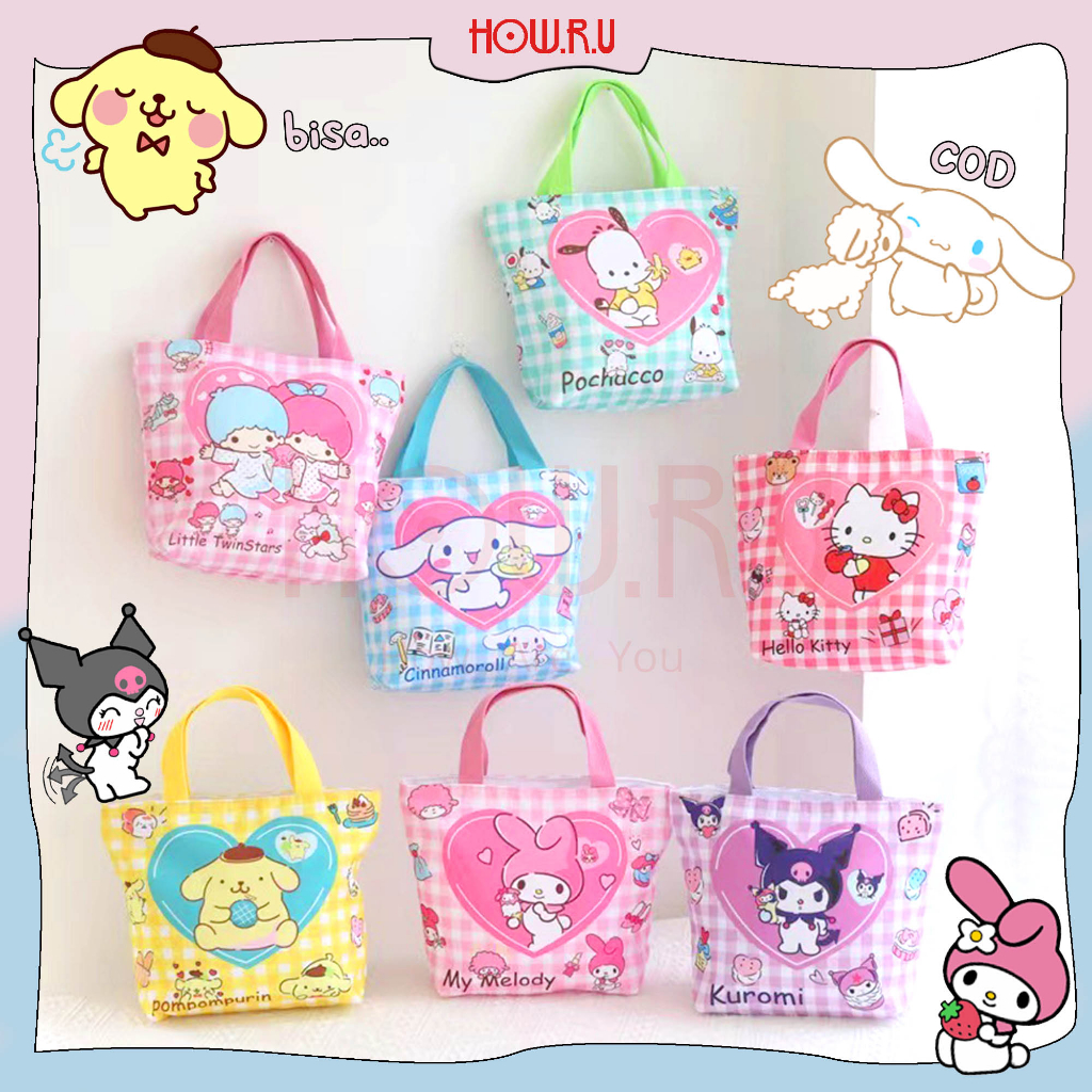 Tote bag Sanrio PU / Tas Tote Premium Full Color