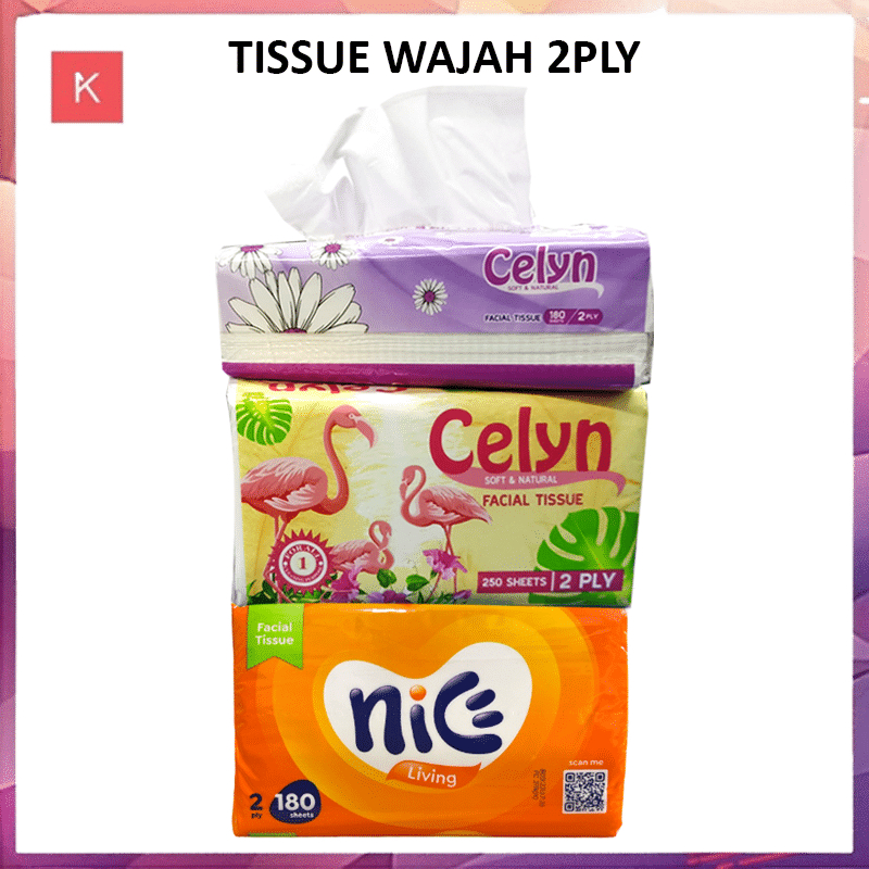 ANG TISSUE FACIAL 2PLY / TISU WAJAH PEMBERSIH SERBAGUNA