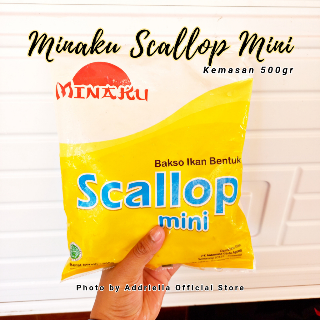 

ADDRIELLA Minaku Scallop Mini 500gr | Minaku/Frozenfood/Frozenfood Murah