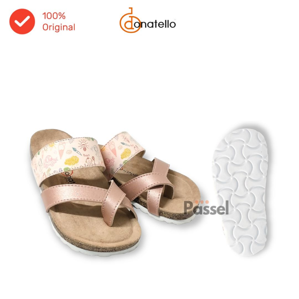 Donatello Sz. 26-30 / 31-35 Sandal Jepit Anak Perempuan Kasual Printing | SPT11011A / SPT11011 / SPT11012A / SPT11012