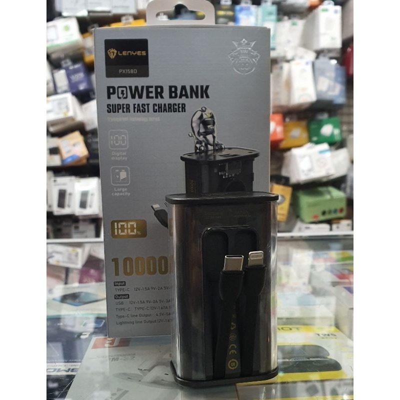 power bank super fast charging 10000mah Lenyes px158