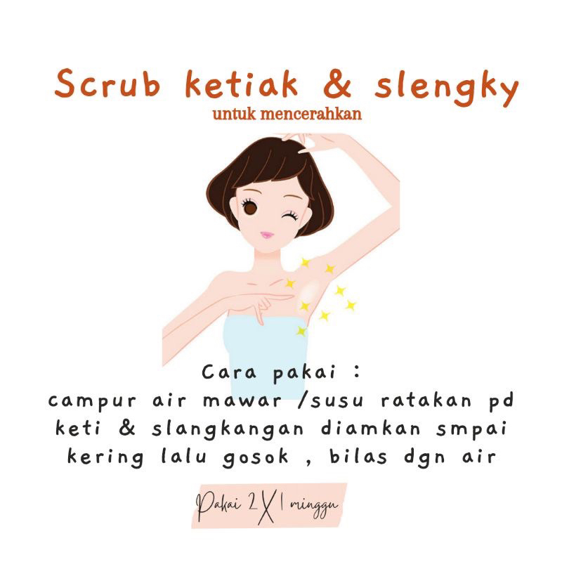 SCRUB 20gr PEMUTIH KETIAK DAN SELANGKANGAN AMPUH