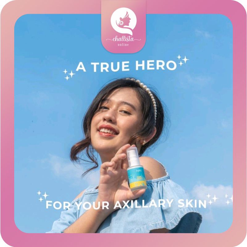 Brighty AHA Hero Exfoliating Liquid | Serum pencerah ketiak jerawat punggung