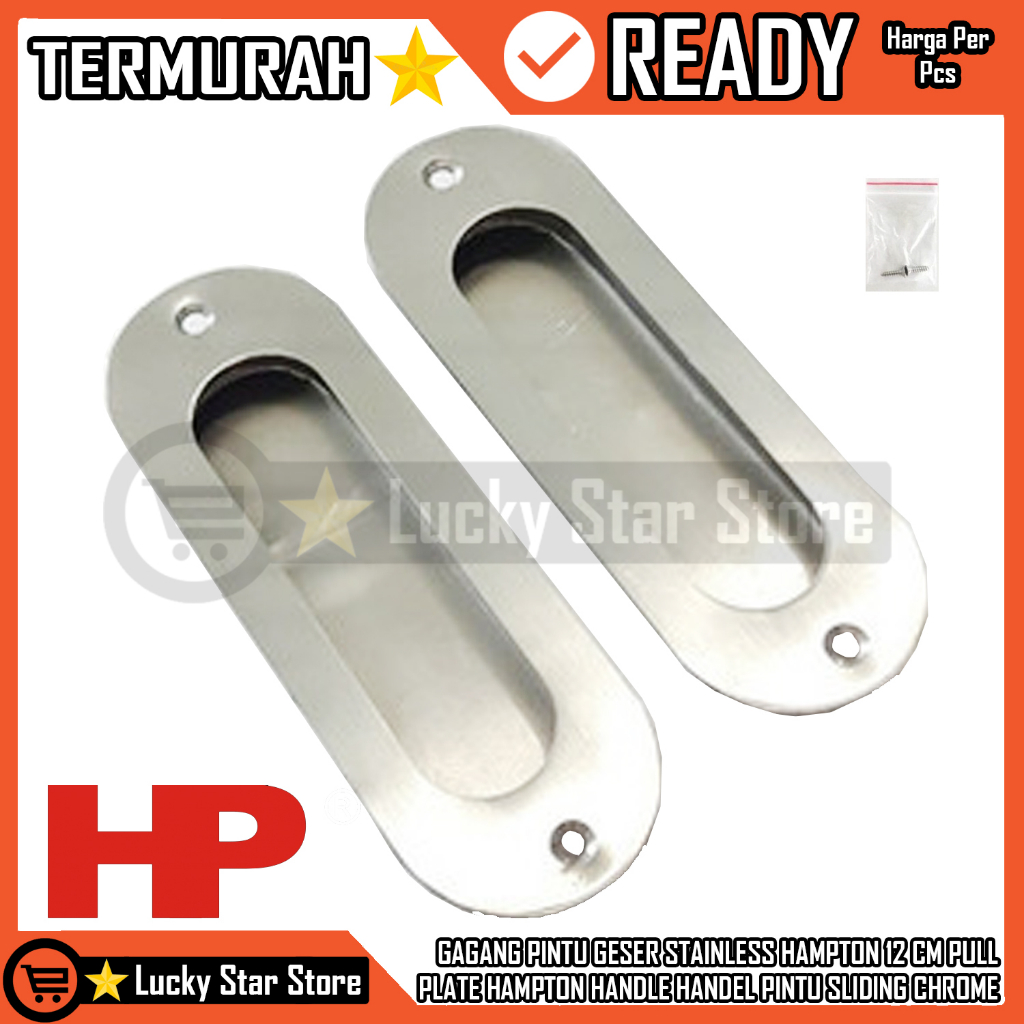 Hampton HP PP 512 Sn Pull Plate Handel Handle Tanam Laci Lemari Hendel Tarikan Tarik Oval Bulat Klas