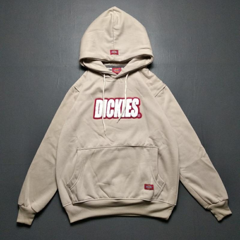 Hoodie Dickies Logo RedWhite Fulltag &amp; Fullbordir - Banyak Varian Warna Dickies Premium Quality