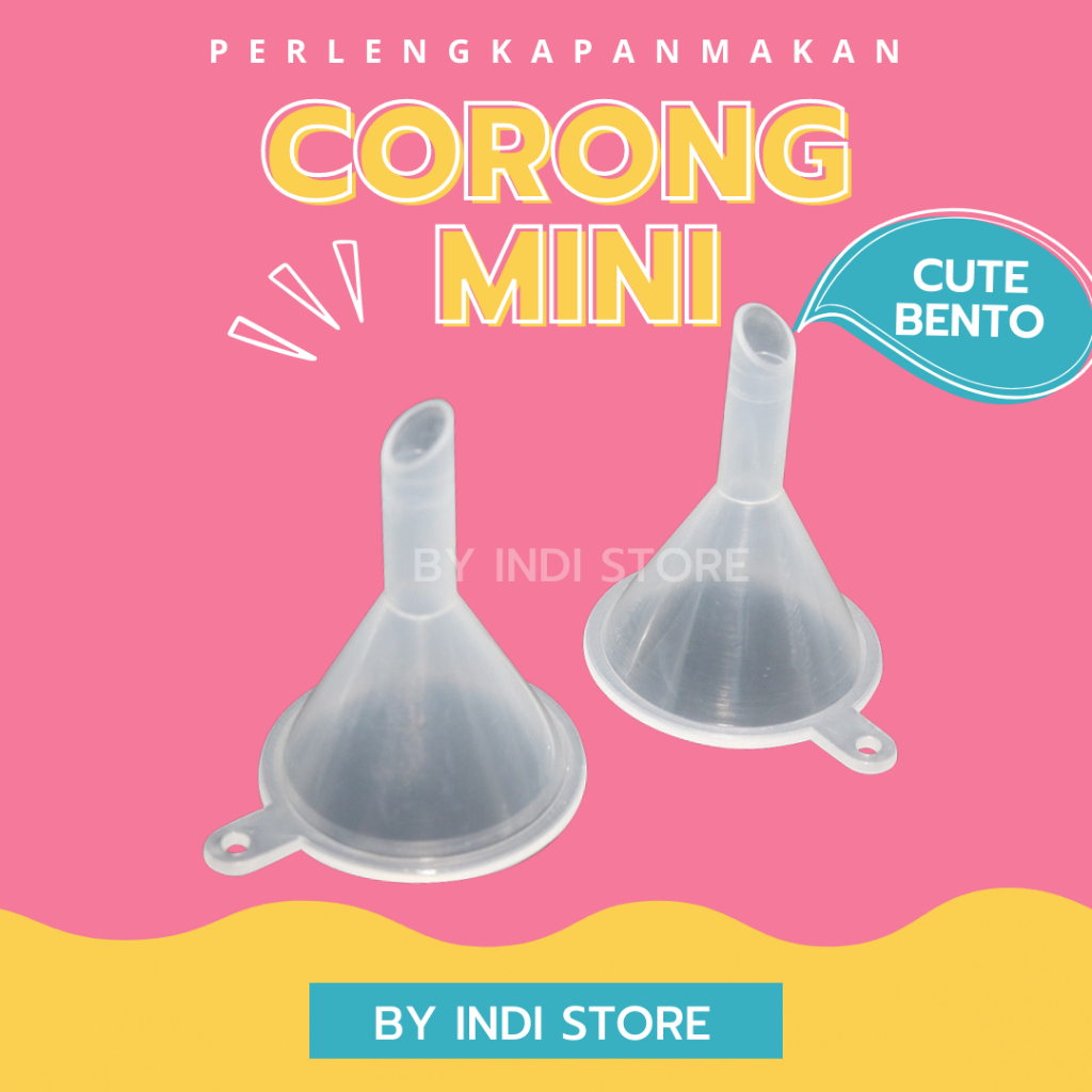 Corong Mini Plastik Transparan untuk Parfum dan Essential Oil