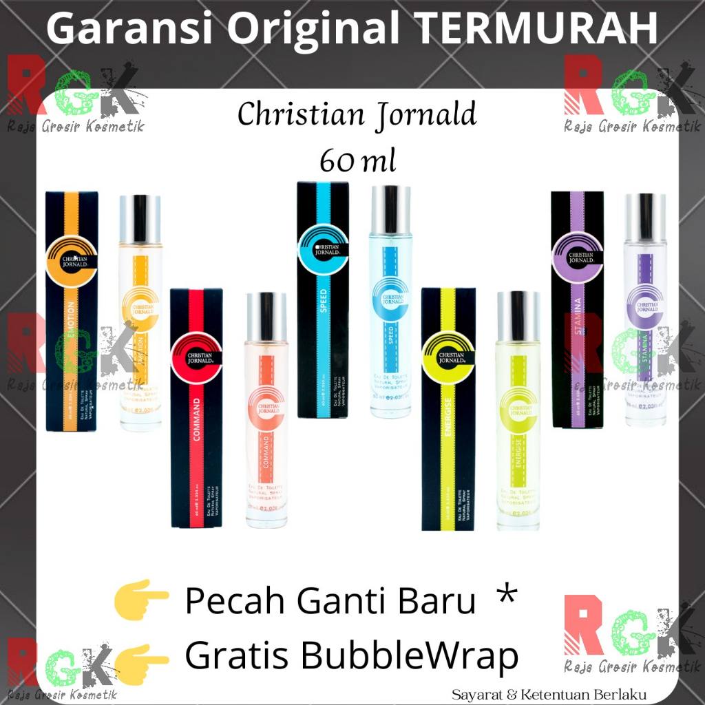 Parfum Christian Jornald 60ML EDT Pria Viral Artis Baju Mobil Laundry Minyak wangi tahan Lama Murah
