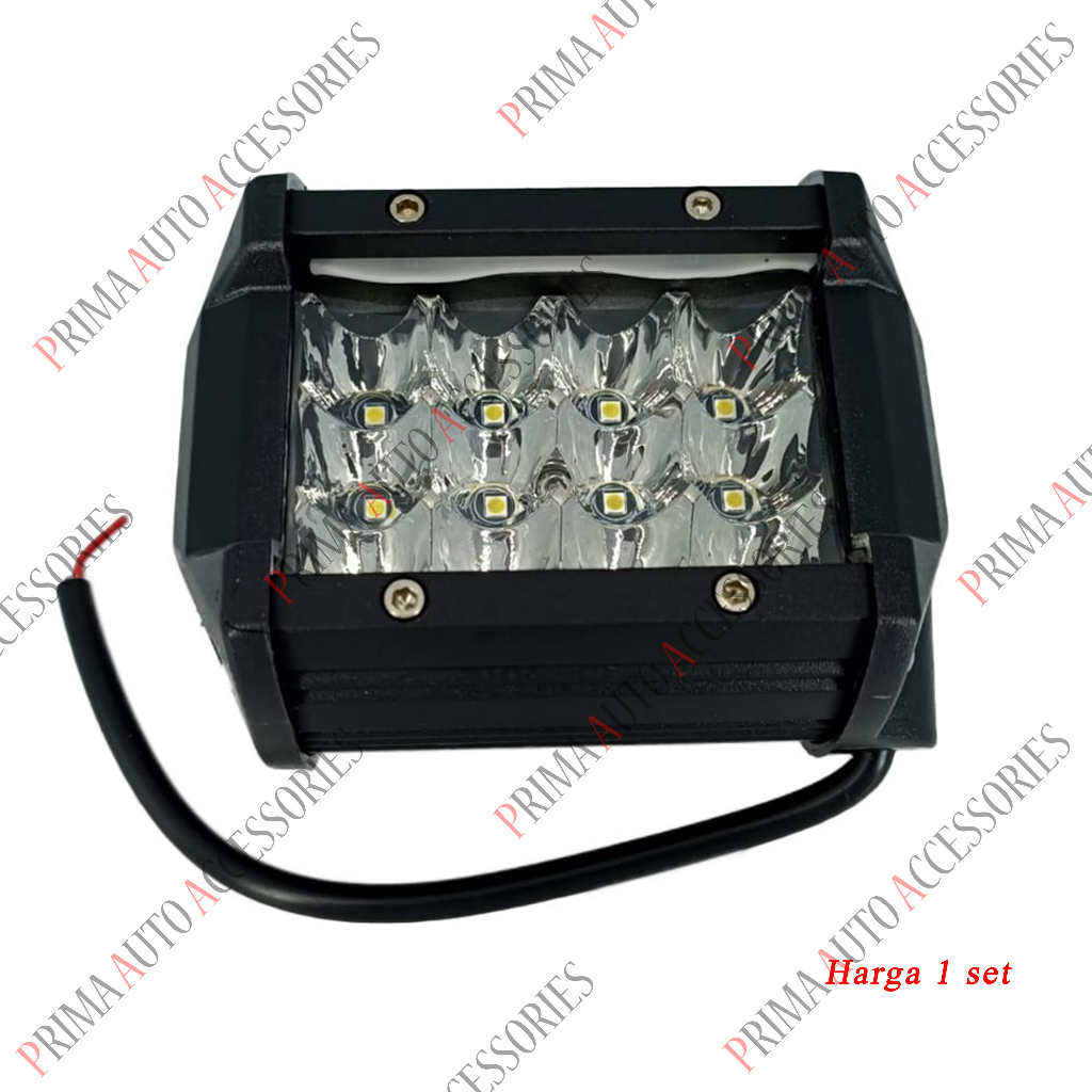 Lampu Tembak Sorot LED Spion Motor / Mobil Cree 12 Mata 12-24 VOLT