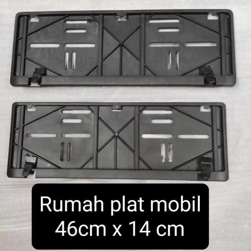 COVER PLAT NOMOR  MOBIL FRAME HITAM&amp;PUTIH