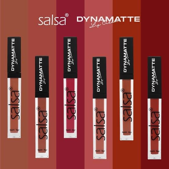 `ღ´ PHINKL `ღ´  Salsa DYNAMATTE Lip Cream mattee hasil kering tidak transfer tahan lama