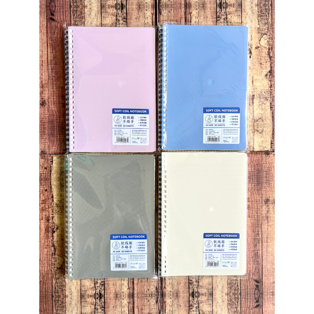 Notepad Wengu Soft Coil SXQ002 - Notebook A5 B5  - Notebook Spiral - Buku Spiral Soft Wengu A5 B5