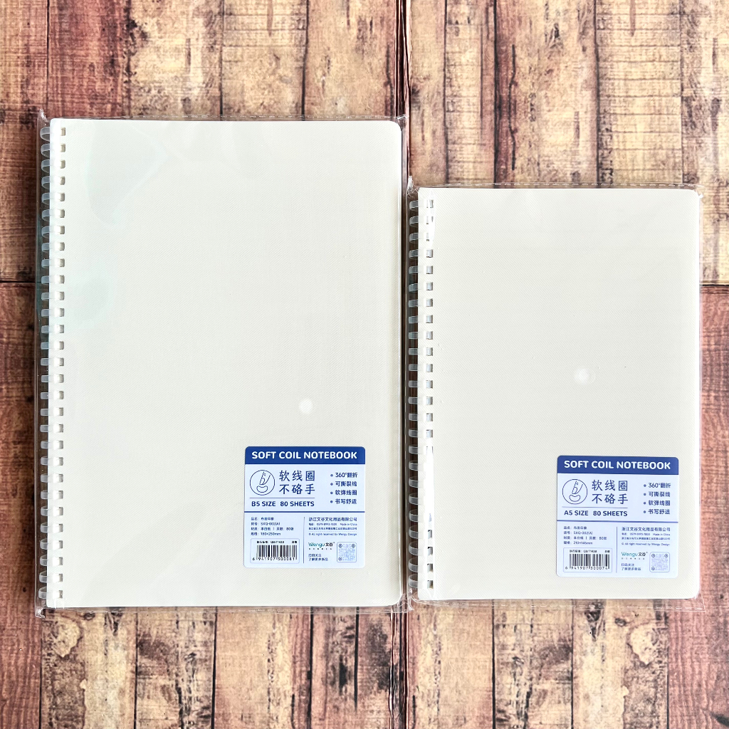 Notepad Wengu Soft Coil SXQ002 - Notebook A5 B5  - Notebook Spiral - Buku Spiral Soft Wengu A5 B5