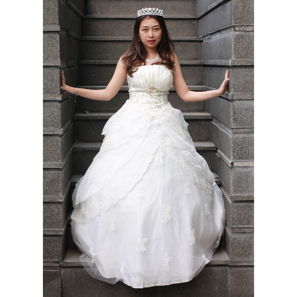 GAUN PENGANTIN WEDDING DRESS KOREA MEWAH