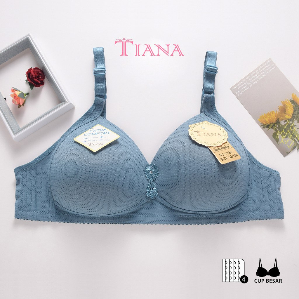 TIANA | BRA Cup Besar Kait 4 Cup C / BH Jumbo Bahan Pori BREATHABLE / art TN 1780