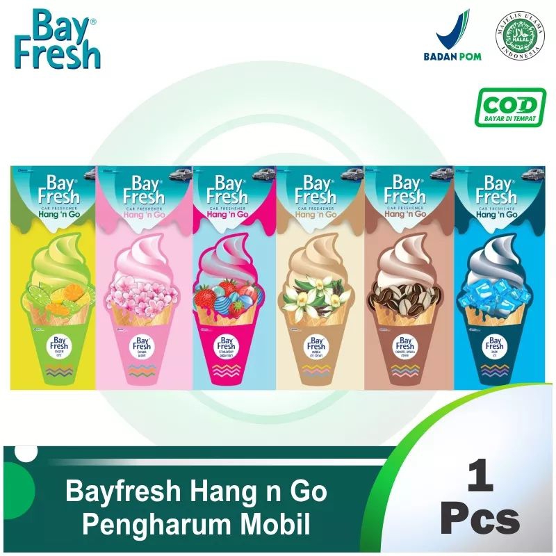 PENGHARUM PEWANGI PARFUM MOBIL BAY FRESH HANG 'N GO