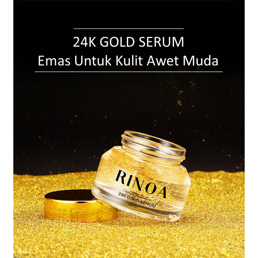 RINOA 24K GOLD SERUM / SERUM PENCERAH DAN PELEMBAP WAJAH