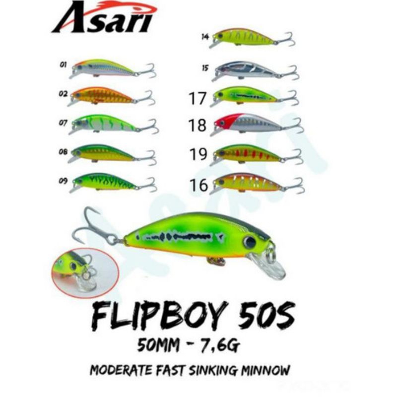 MINNOW ASARI FLIPBOY 50S
