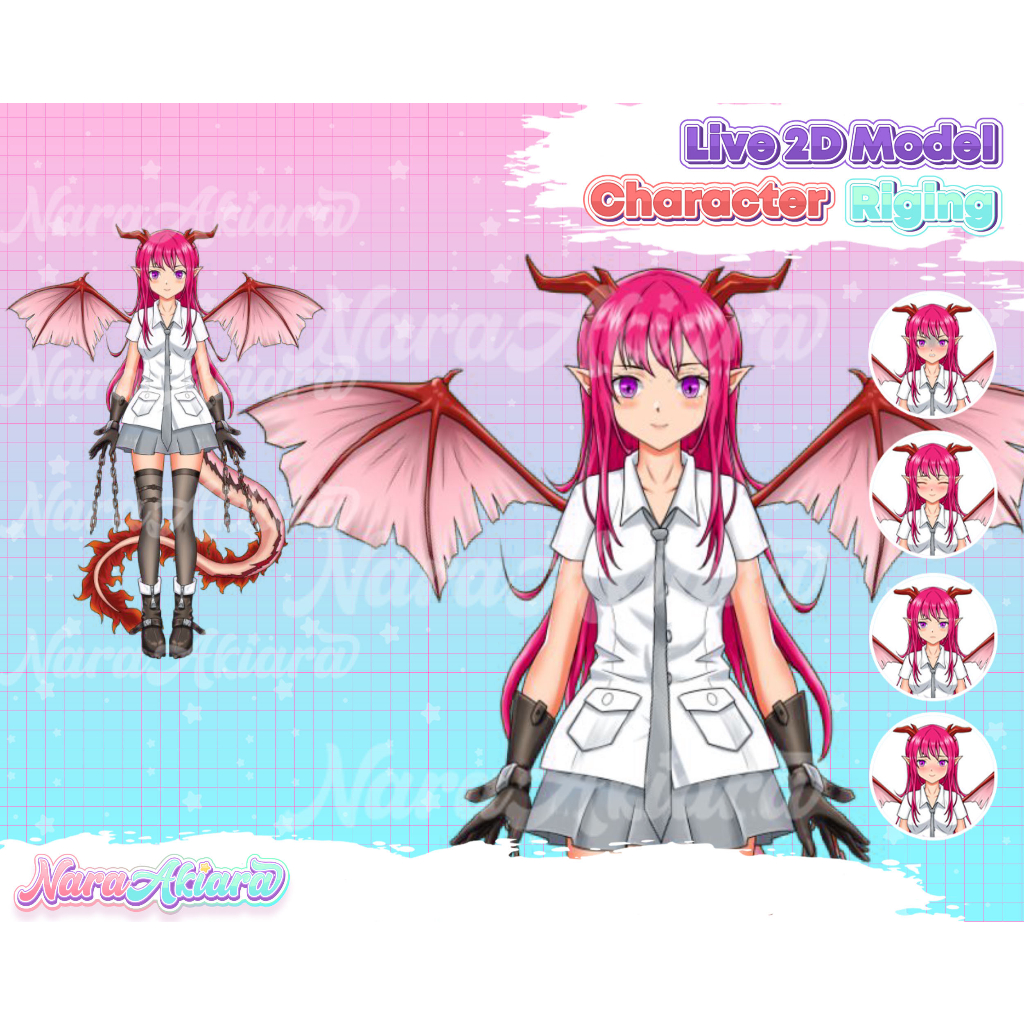 Berkreasi dalam Streaming dengan Karakter Anime Vtuber Model Live2D, Avatar Streaming, Desain Karakt