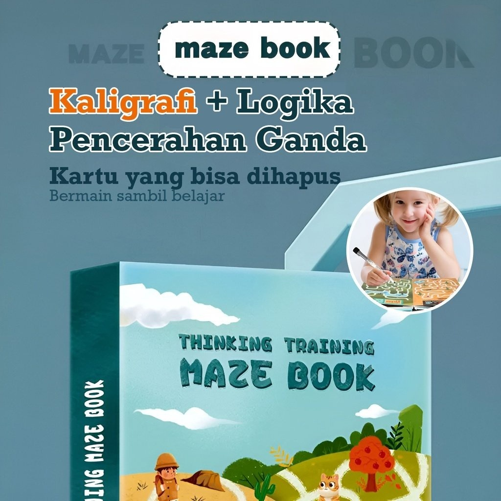 Mainan Edukasi - Maze Book JX819 - Training Book