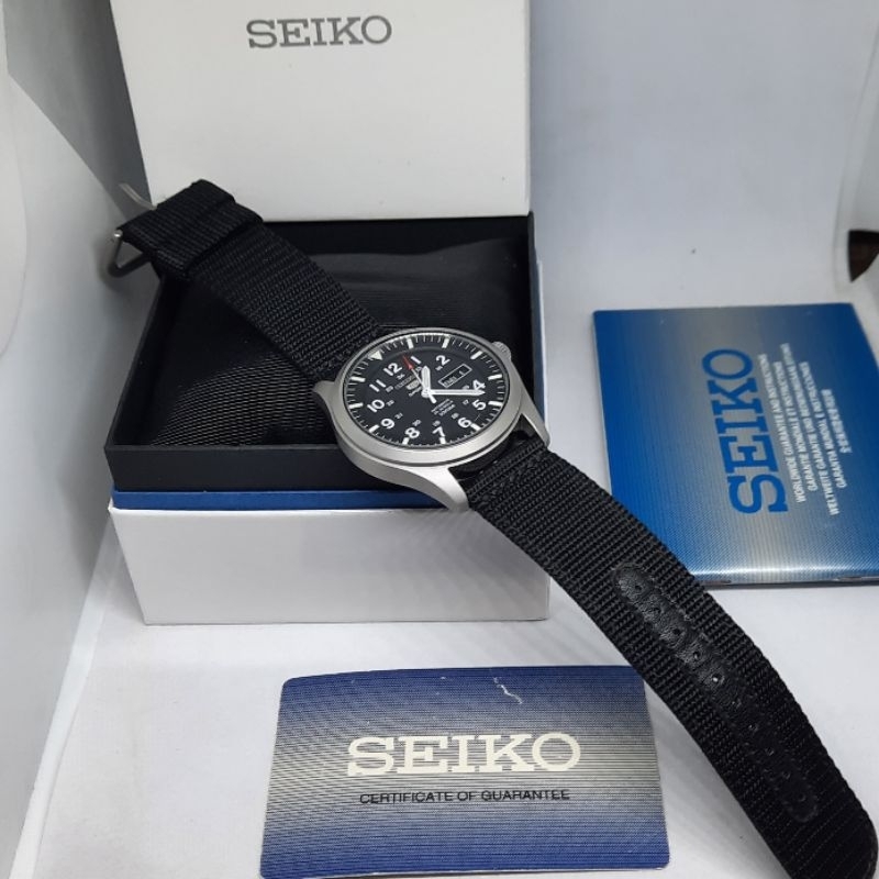 Seiko Military SNZG15K1 Black Spt SNK809 SNK809K2 SNK803 SNZG15 SNZG07