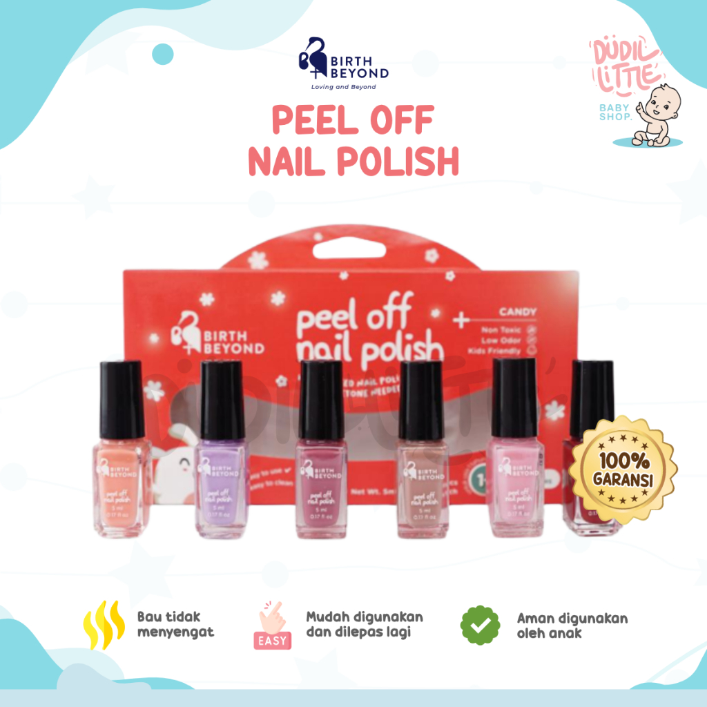 Birth Beyond Peel of nail polish warna candy lucu isi 6 pcs