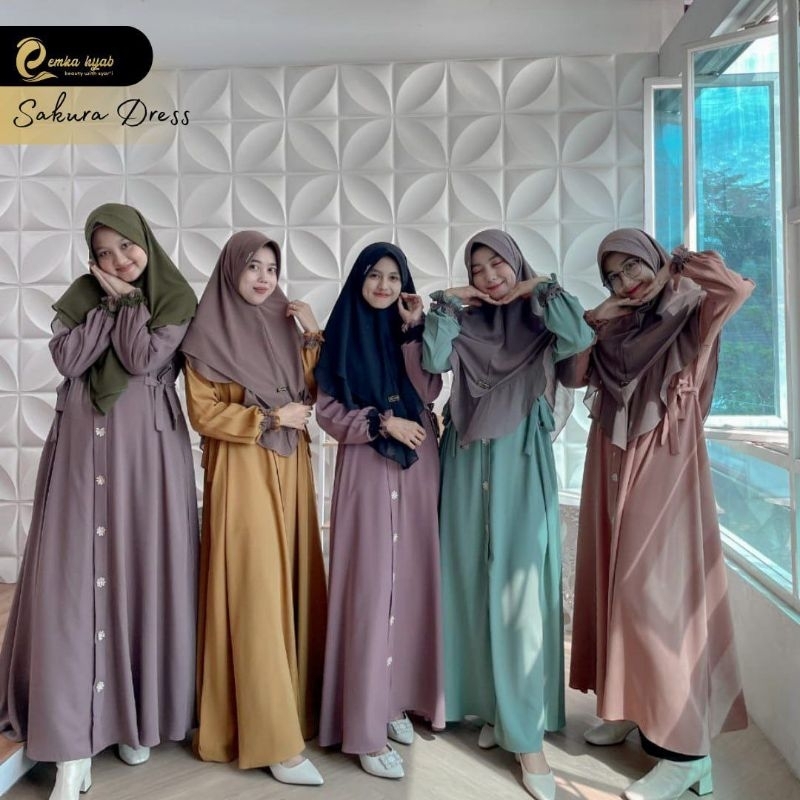 sakura dress only by emka hijab