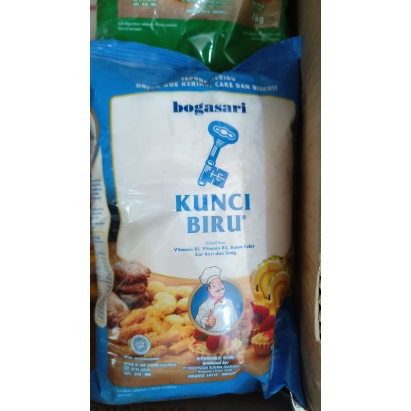 

Tepung Terigu Kunci Biru 1kg / Kunci Biru 1kg / Kunci Biru / Gendum / Tepung / Terigu
