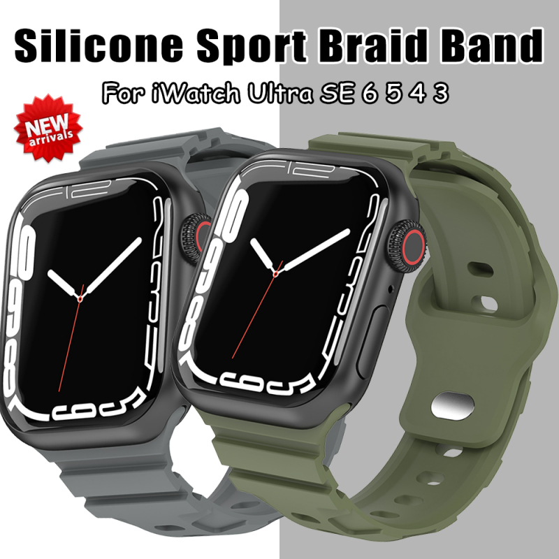 Tali✅Silicone Band for iWatch 45mm 41mm 40mm 49mm 42mm 38mm Sport Breathable Strap for Series 1-8 Ultra