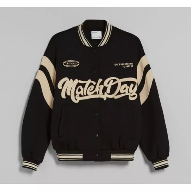 Baseball List Matchday Varsity Jacket Unisex Pria Wanita Terbaru