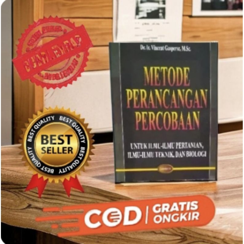 

METODE PERANCANGAN PERCOBAAN Dr. Vincent Gaspersz