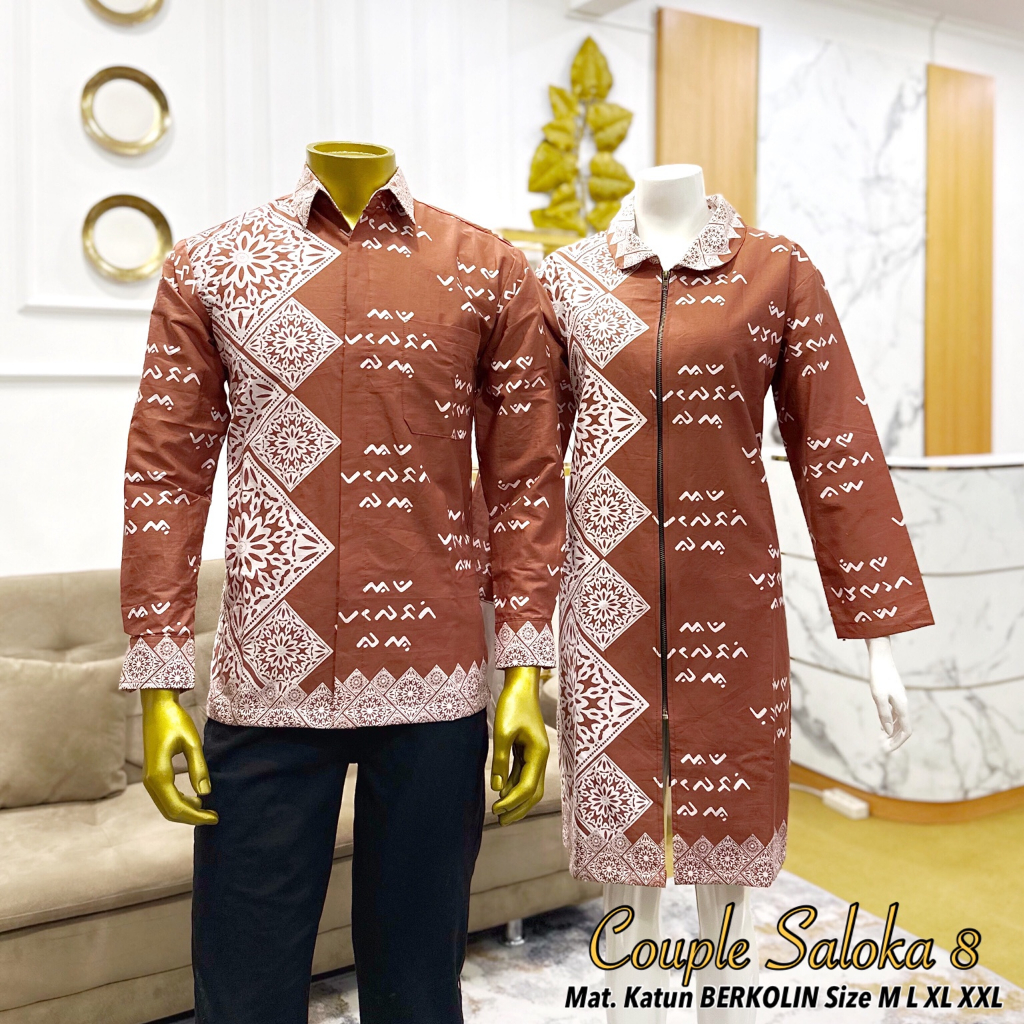 Sarimbit Batik Lontara Couple Batik Lontara Kode Couple Saloka 8