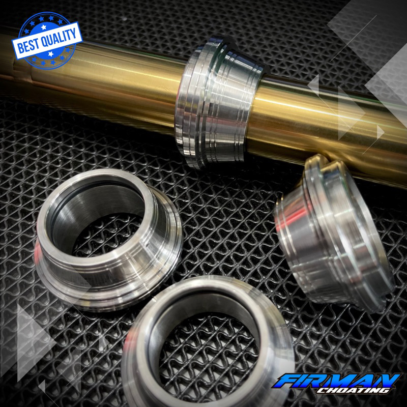 SEAL DEBU CUSTOM STENLIS STAINLESS SHOCK DEPAN NINJA R RR SS AS 33MM (Sepasang)