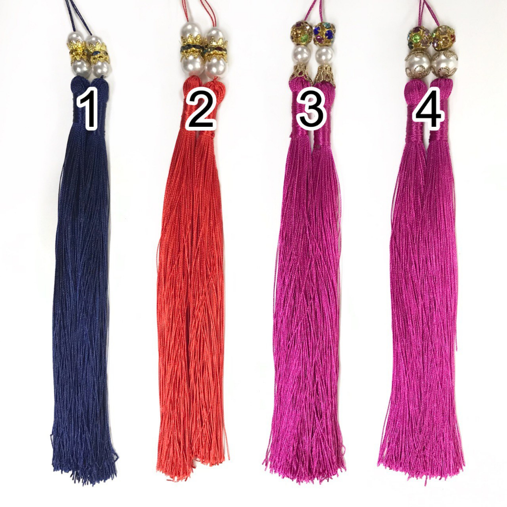 PER 4 BIJI - HANDMADE TASSEL RUMBAI PANJANG | TASSEL RUMBAI