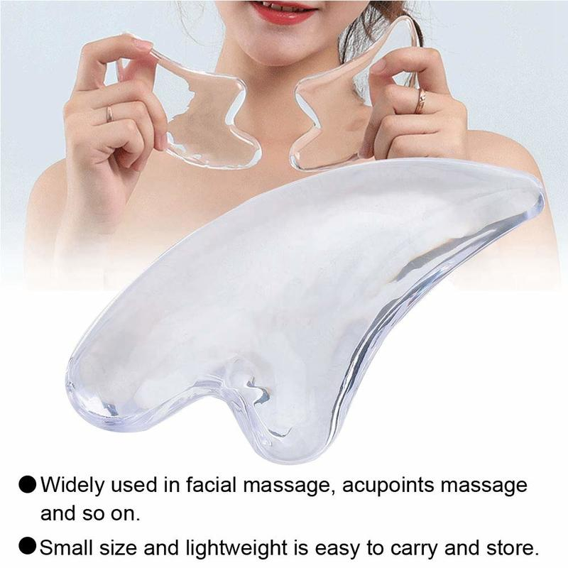 Alat Pijat Gua Sha Kristal Resin Alami untuk wajah